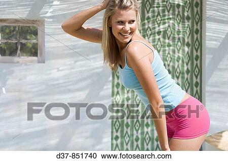 Nice woman in underwear outdoors View Large Photo Image Stock Image - Nice woman in underwear outdoors. Fotosearch