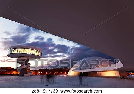 Stock Photo - Niemeyer Cultural Center in Aviles, Spain. Fotosearch