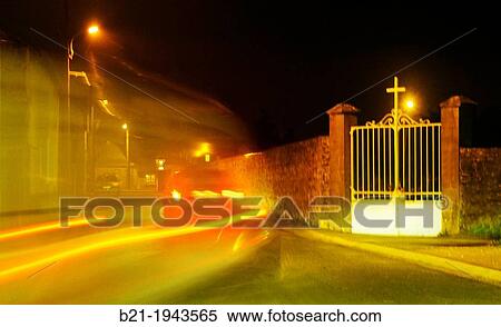 Night driving at Meslay du Maine, Mayenne, Pays de la Loire, France View Large Photo Image Stock Photography - Night driving at Meslay du Maine, Mayenne, Pays de la Loire, France. Fotosearch