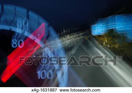 Night driving View Large Photo Image Stock Photo - Night driving. Fotosearch