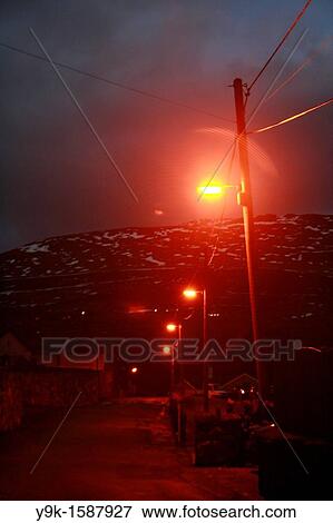 Night image of rural village lane of Deiniolen, Wales, UK View Large Photo Image Stock Photo - Night image of rural village lane of Deiniolen, Wales, UK. Fotosearch