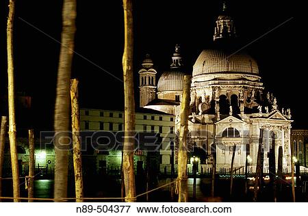 Night Scene. Saint Maria Della Salute. Venice. Italy View Large Photo Image Stock Photo - Night Scene. Saint Maria Della Salute. Venice. Italy. Fotosearch