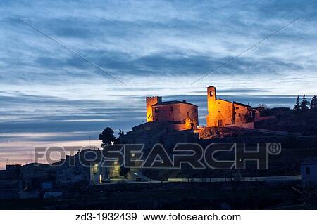 Night view of Cervera, Catalonia, Spain. View Large Photo Image Stock Photo - Night view of Cervera, Catalonia, Spain.. Fotosearch