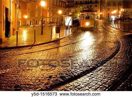 nightscape, Lisbon, Portugal View Large Photo Image Stock Image - nightscape, Lisbon, Portugal. Fotosearch