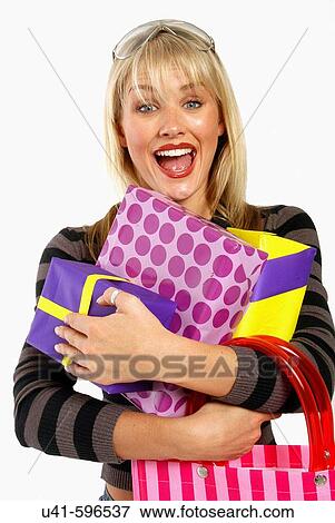 Nikki Whelan tries shopping therapy. View Large Photo Image Stock Photo - Nikki Whelan tries shopping therapy.. Fotosearch