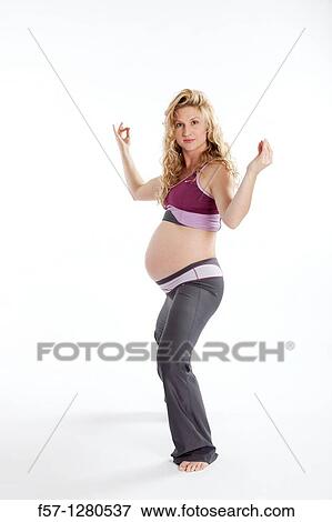 Nine months pregnant mother to be View Large Photo Image Stock Photo - Nine months pregnant mother to be. Fotosearch