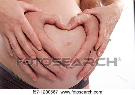 Nine months pregnant mother to be View Large Photo Image Stock Photo - Nine months pregnant mother to be. Fotosearch
