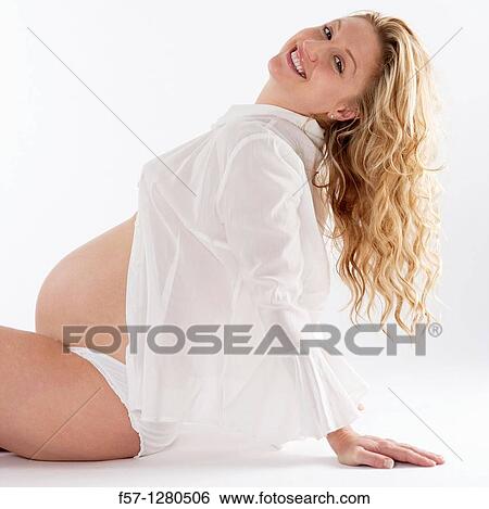 Nine months pregnant mother to be View Large Photo Image Stock Photograph - Nine months pregnant mother to be. Fotosearch