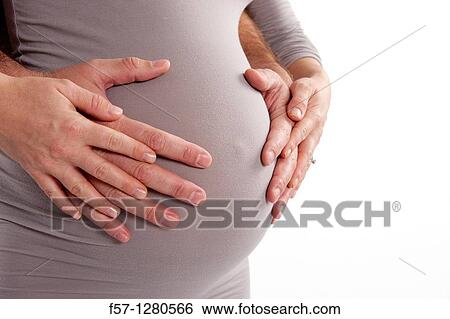 Nine months pregnant mother to be View Large Photo Image Stock Photograph - Nine months pregnant mother to be. Fotosearch