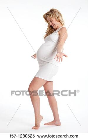 Nine months pregnant mother to be View Large Photo Image Stock Photography - Nine months pregnant mother to be. Fotosearch