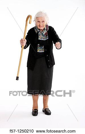 Stock Image - Ninety-seven year old Great Grandmother. Fotosearch
