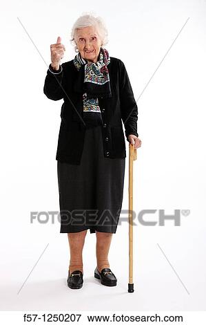 Stock Photo - Ninety-seven year old Great Grandmother. Fotosearch