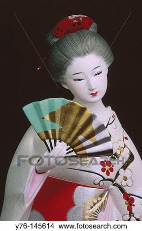 Ningyo (painted doll). Ataka Machiya Museum. Fukuoka. Japan View Large Photo Image Picture - Ningyo (painted doll). Ataka Machiya Museum. Fukuoka. Japan. Fotosearch