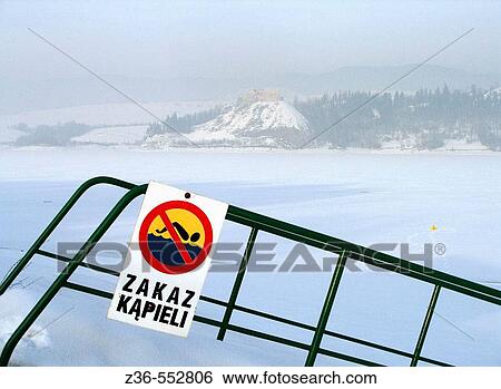 No swimming sign on Dunajec River and Czorsztyn Castle of Poland View Large Photo Image Stock Photograph - No swimming sign on Dunajec River and Czorsztyn Castle of Poland. Fotosearch