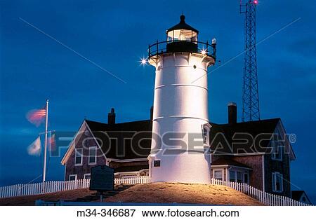 Nobska lighthouse (1829). Woods Hole, Cape Cod. Massachusetts. USA View Large Photo Image Stock Photo - Nobska lighthouse (1829). Woods Hole, Cape Cod. Massachusetts. USA. Fotosearch