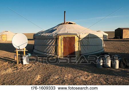 nomadic gers at sunrise in the Gobi Desert of Mongolia View Large Photo Image Stock Image - nomadic gers at sunrise in the Gobi Desert of Mongolia. Fotosearch