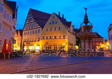 Nordlingen, Old Medieval Town, Romantic Road, Romantische Strasse, Swabia, Bavaria, Germany, Europe. View Large Photo Image Stock Image - Nordlingen, Old Medieval Town, Romantic Road, Romantische Strasse, Swabia, Bavaria, Germany, Europe.. Fotosearch
