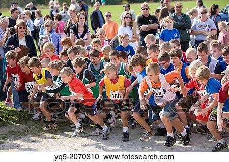 North America, Canada, Ontario, children running in a race. View Large Photo Image Stock Image - North America, Canada, Ontario, children running in a race.. Fotosearch