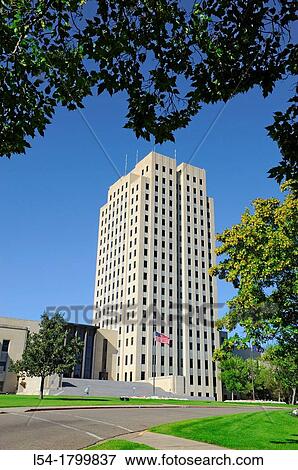 Stock Photo - North Dakota State Capitol Bismarck ND. Fotosearch