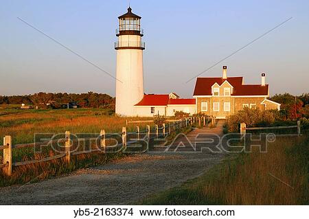 North Truro Lighthouse, Cape Cod View Large Photo Image Picture - North Truro Lighthouse, Cape Cod. Fotosearch