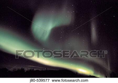 Northern lights. Alaska, USA View Large Photo Image Stock Photo - Northern lights. Alaska, USA. Fotosearch