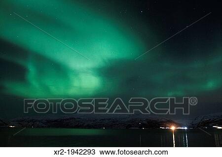 Northern Lights in Norway. View Large Photo Image Stock Image - Northern Lights in Norway.. Fotosearch