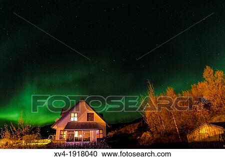 Northern lights in Skaftafell National Park, East of Iceland View Large Photo Image Stock Image - Northern lights in Skaftafell National Park, East of Iceland. Fotosearch
