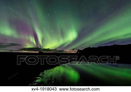 Northern lights in Skaftafell National Park, East of Iceland View Large Photo Image Stock Image - Northern lights in Skaftafell National Park, East of Iceland. Fotosearch