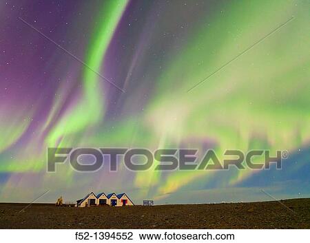 Northern lights, Jokulsarlon glacier lagoon, Southern Iceland, Iceland, Europe. View Large Photo Image Stock Image - Northern lights, Jokulsarlon glacier lagoon, Southern Iceland, Iceland, Europe.. Fotosearch