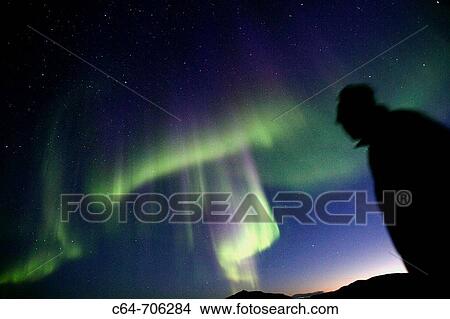 Northern lights or Aurora Borealis. Greenland View Large Photo Image Picture - Northern lights or Aurora Borealis. Greenland. Fotosearch