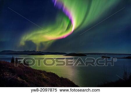 Northern Lights over Thingvallavatn or Lake Thingvellir. Thingvellir National Park. Iceland. The park is a UNESCO World Heritage site. View Large Photo Image Stock Photography - Northern Lights over Thingvallavatn or Lake Thingvellir. Thingvellir National Park. Iceland. The park is a UNESCO World Heritage site.. Fotosearch