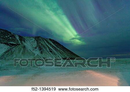 Northern Lights, Southern Iceland, Iceland, Europe View Large Photo Image Stock Photo - Northern Lights, Southern Iceland, Iceland, Europe. Fotosearch