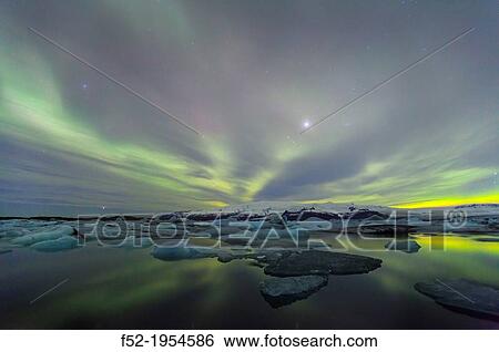 Northern Lights, Southern Iceland, Iceland, Europe. View Large Photo Image Stock Photograph - Northern Lights, Southern Iceland, Iceland, Europe.. Fotosearch
