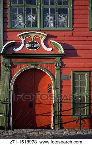 Norway, Bergen, Hanseatic Museum View Large Photo Image Stock Photo - Norway, Bergen, Hanseatic Museum. Fotosearch