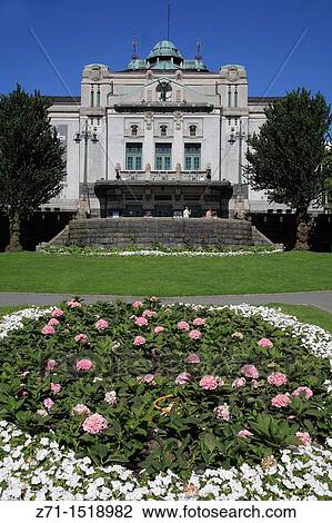 Stock Image - Norway, Bergen, The Theatre. Fotosearch