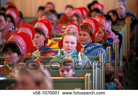 Norway, Finnmark, Kautokeino, Lapp wedding View Large Photo Image Stock Image - Norway, Finnmark, Kautokeino, Lapp wedding. Fotosearch