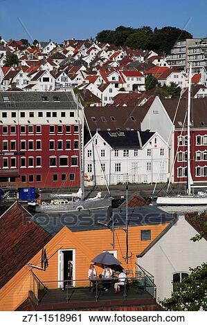 Norway, Stavanger, old town traditional houses View Large Photo Image Stock Image - Norway, Stavanger, old town traditional houses. Fotosearch