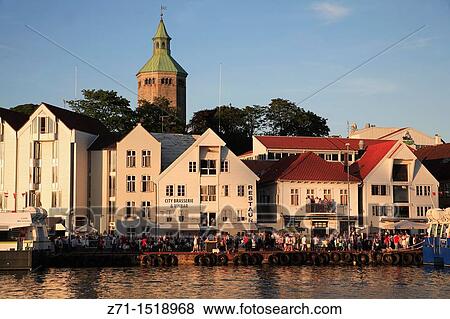 Norway, Stavanger, Skagenkaien, harbourside cafes restaurants View Large Photo Image Stock Photo - Norway, Stavanger, Skagenkaien, harbourside cafes restaurants. Fotosearch
