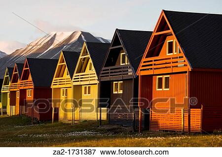 Norway Svalbard Longyearbyen View Large Photo Image Stock Photo - Norway Svalbard Longyearbyen. Fotosearch