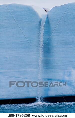 Norway, Svalbard, Spitsbergen, Nordaustlandet, Brasvell's glacier, the ice melt, rivers and fountains flowing water View Large Photo Image Stock Photo - Norway, Svalbard, Spitsbergen, Nordaustlandet, Brasvell's glacier, the ice melt, rivers and fountains flowing water. Fotosearch
