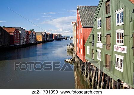 Norway, Trondheim View Large Photo Image Stock Image - Norway, Trondheim. Fotosearch