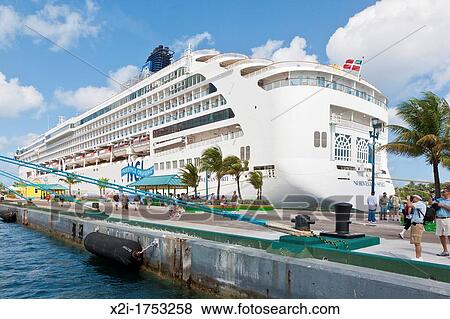 Norwegian Spirit cruise ship at dock in Nassau, Bahamas View Large Photo Image Stock Photo - Norwegian Spirit cruise ship at dock in Nassau, Bahamas. Fotosearch
