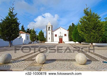 Nossa Senhora do Castelo church. Sesimbra. Setubal district. Serra da ArrBbida. Portugal. View Large Photo Image Stock Photo - Nossa Senhora do Castelo church. Sesimbra. Setubal district. Serra da ArrBbida. Portugal.. Fotosearch