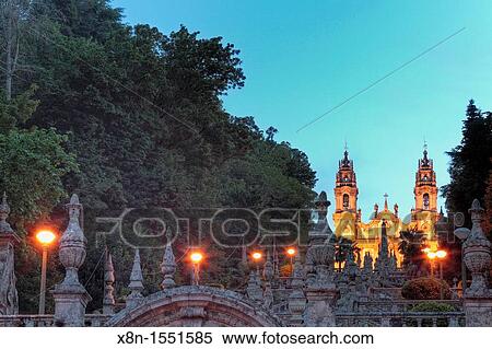 Stock Photography - Nossa Senhora dos Remedios sanctuary, Lamego, Viseu, Portugal. Fotosearch