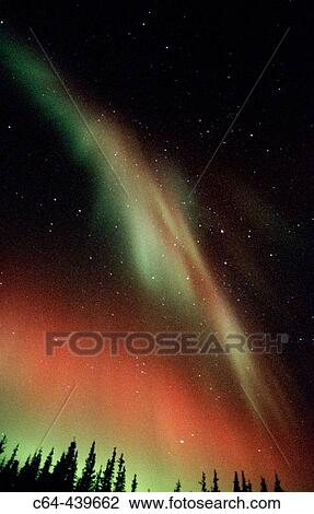 Nothern lights or Aurora borealis. Alaska. USA View Large Photo Image Stock Image - Nothern lights or Aurora borealis. Alaska. USA. Fotosearch