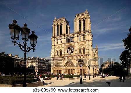 Stock Image - Notre-Dame cathedral, Paris. France. Fotosearch