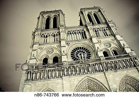 Stock Photograph - Notre Dame cathedral, Paris, France. Fotosearch