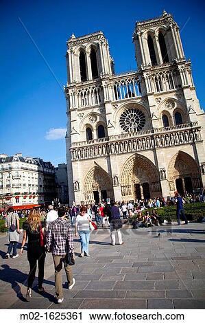 Notre Dame Cathedral, Paris, Ile de France, France, Europe View Large Photo Image Stock Image - Notre Dame Cathedral, Paris, Ile de France, France, Europe. Fotosearch
