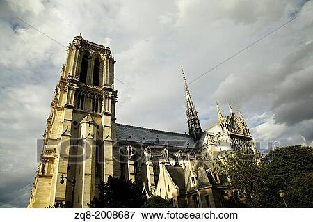 Stock Photo - Notre Dame Cathedral - Paris. Fotosearch