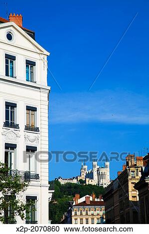Stock Image - Notre-Dame de Fourvire France, Rhone-Alpes, Lyon.. Fotosearch